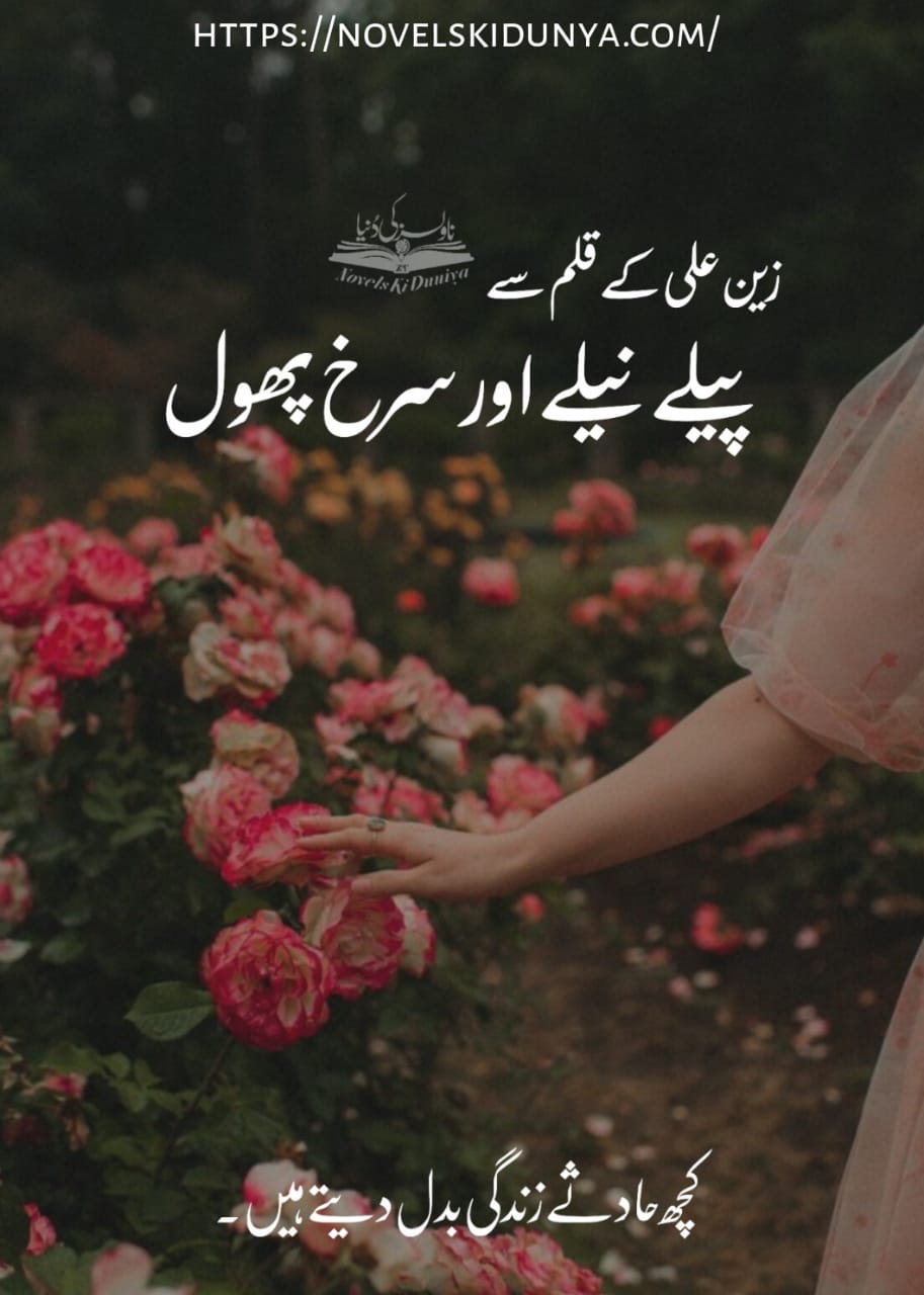 Peelay Neelay Aur Surkh Phool by Zain Ali – A romantic and emotionally healing Urdu novel about trauma recovery and supportive love.